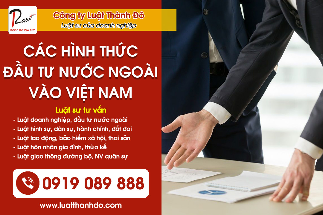 Các hình thức đầu tư từ nước ngoài vào Việt Nam