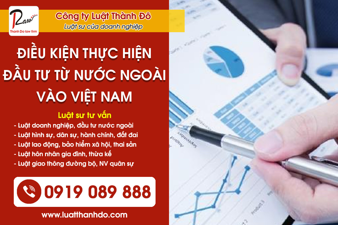 Điều kiện thực hiện đầu tư từ nước ngoài vào Việt Nam
