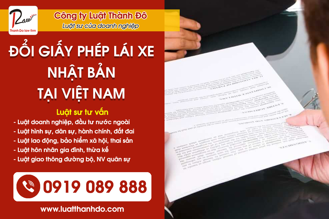 Đổi giấy phép lái xe Nhật Bản tại Việt Nam